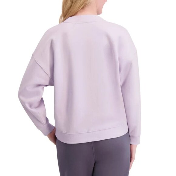 DKNY Women's Logo Fleece Crewneck - Picture 3 of 3